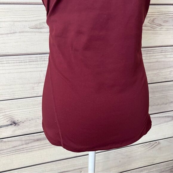 Fabletics Burgundy Boost Strappy Sports Bra Tank Top - Picture 5 of 11